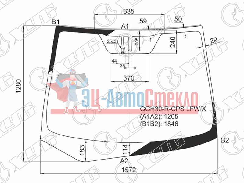 Стекло лобовое + дд TOYOTA ALPHARD RHD 15-