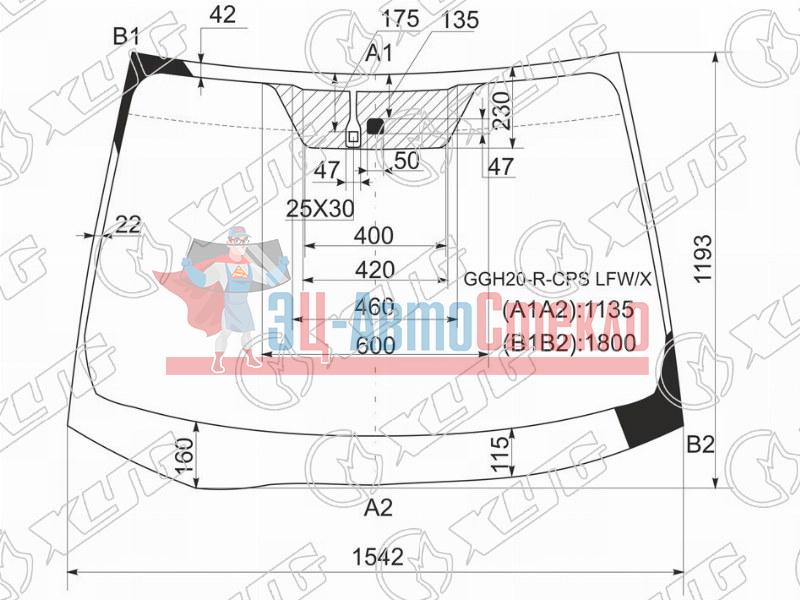 Стекло лобовое + дд TOYOTA ALPHARD /VELLFIRE 08-15