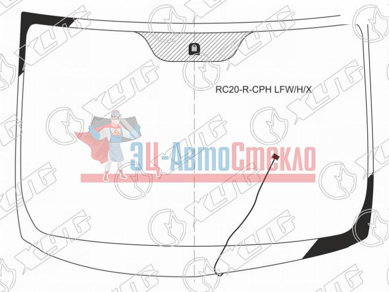 Стекло лобовое с обогревом щеток TOYOTA ALPHARD 02-08