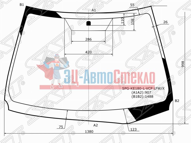 Стекло лобовое TOYOTA COROLLA 13-19