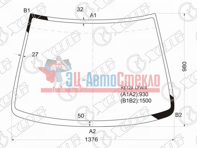 Стекло лобовое TOYOTA COROLLA SPACIO 97-01