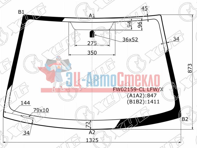 Стекло лобовое TOYOTA VITZ /YARIS /ECHO /PLATZ 98-05