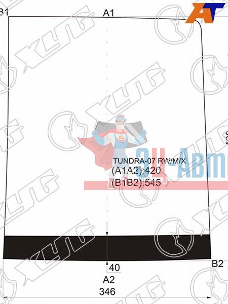 Стекло заднее центральная часть TOYOTA TUNDRA PICKUP 07-