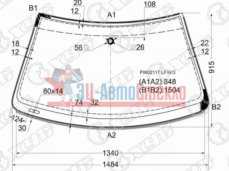 Стекло лобовое + дд VOLKSWAGEN GOLF IV 3 /4 /5D 97-03  / BORA /JETTA 4D 98-06