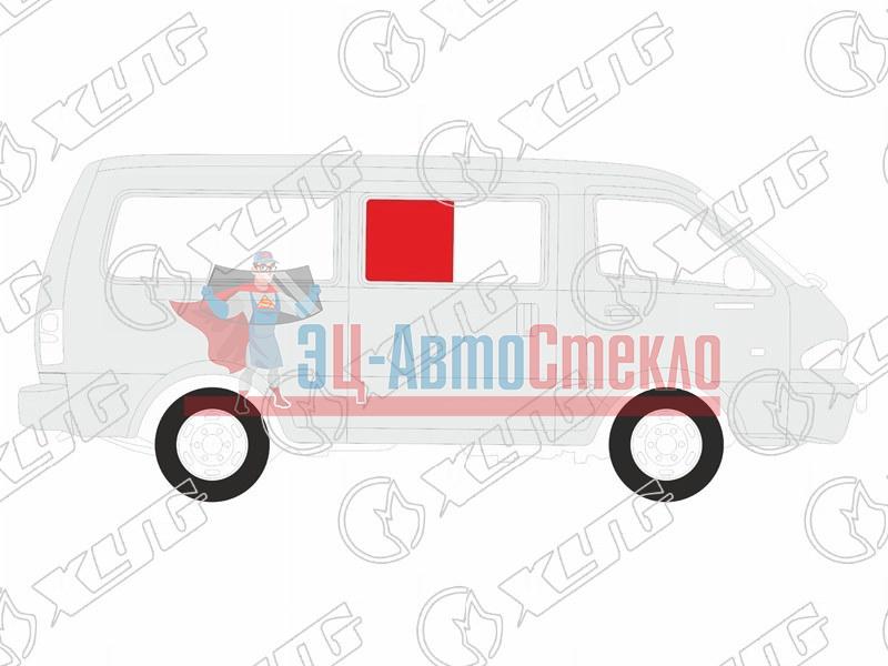 Стекло кузова переднее правое N2 VOLKSWAGEN TRANSPORTER T4 VAN 90-03