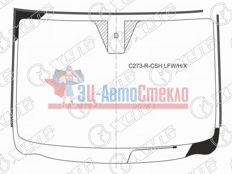 Стекло лобовое с обогревом щеток + дд MAZDA BIANTE 08-