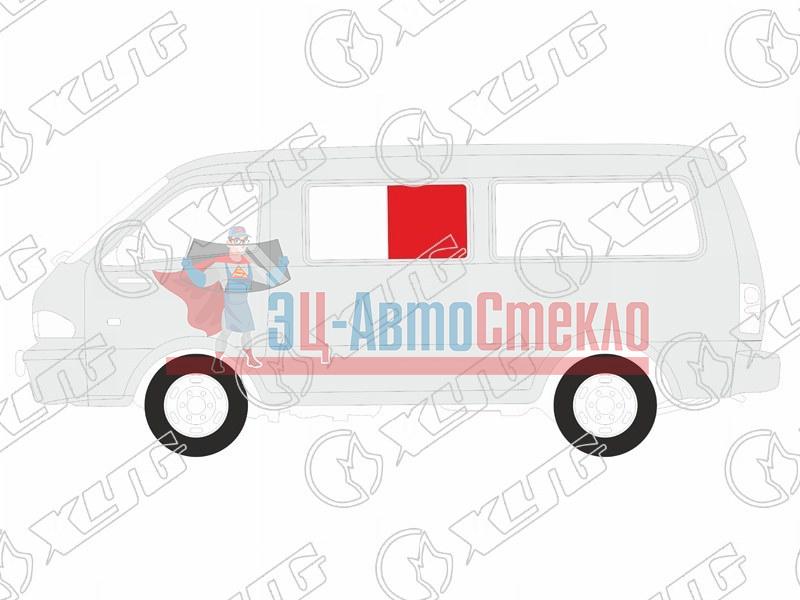 Стекло кузова переднее левое N2 MERCEDES-BENZ MB140 VAN /SSANGYONG ISTANA VAN 95-