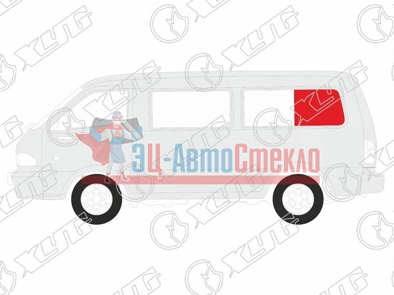 Стекло кузова среднее левое N4 MERCEDES-BENZ MB140 VAN /SSANGYONG ISTANA VAN 95-