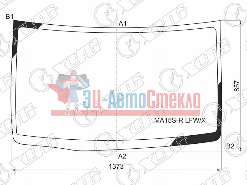 Стекло лобовое SUZUKI SOLIO MA15S  /MITSUBISHI DELICA D:2 11-15