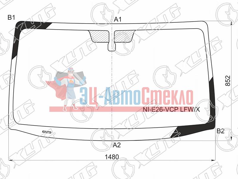 Стекло лобовое NISSAN CARAVAN #E26 13-