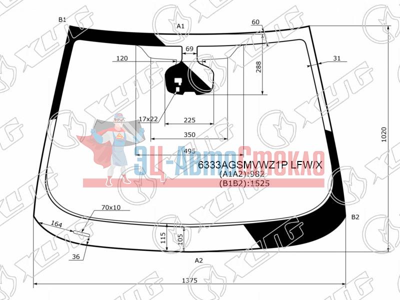 Стекло лобовое + дд OPEL ASTRA J 3D HBK 11-