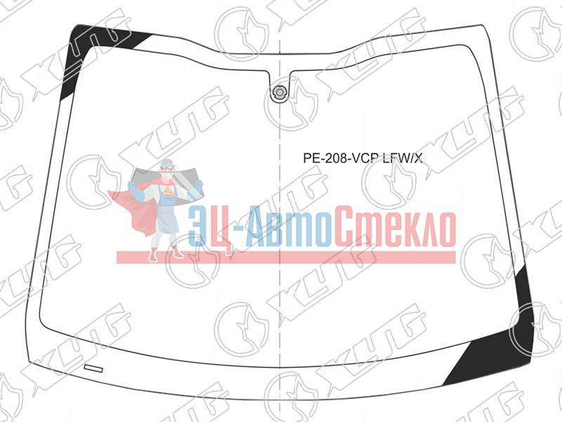 Стекло лобовое PEUGEOT 208 3 /5D HBK 12-