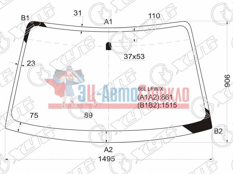 Стекло лобовое SUBARU LEGACY /OUTBACK 4 /5D 98-03