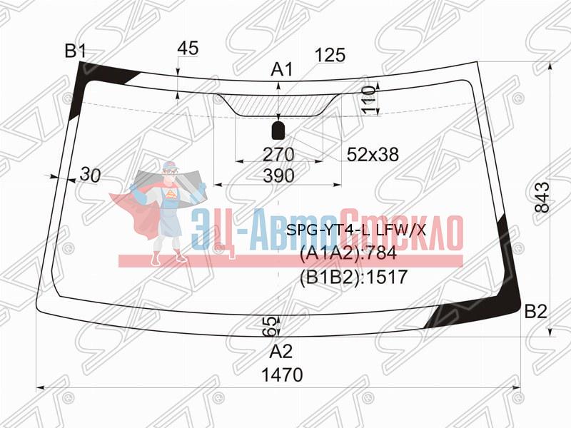 Стекло лобовое SUZUKI ESCUDO /GRAND VITARA SUV 3 /5D 05-15