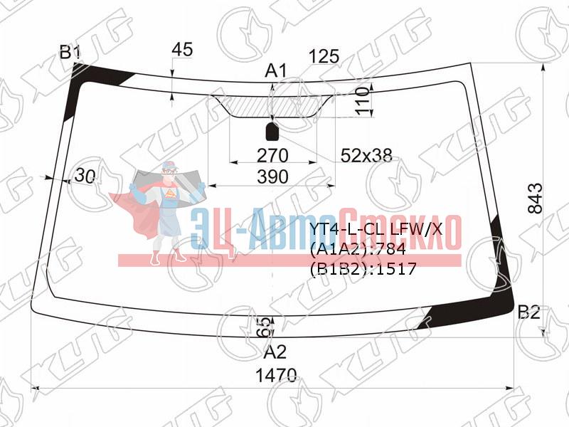 Стекло лобовое SUZUKI ESCUDO /GRAND VITARA SUV 3 /5D 05-15