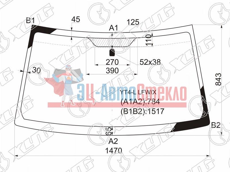 Стекло лобовое SUZUKI ESCUDO /GRAND VITARA SUV 3 /5D 05-15